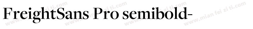 FreightSans Pro semibold字体转换